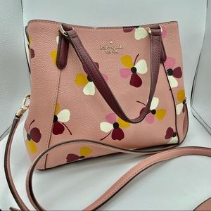 Kate Spade Jackson Dusk Buds Medium Crossbody Satchel in Pink 💖